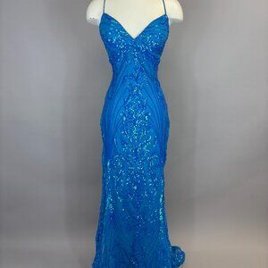 Dave & Johnny Dress 11492 Turquoise NWT